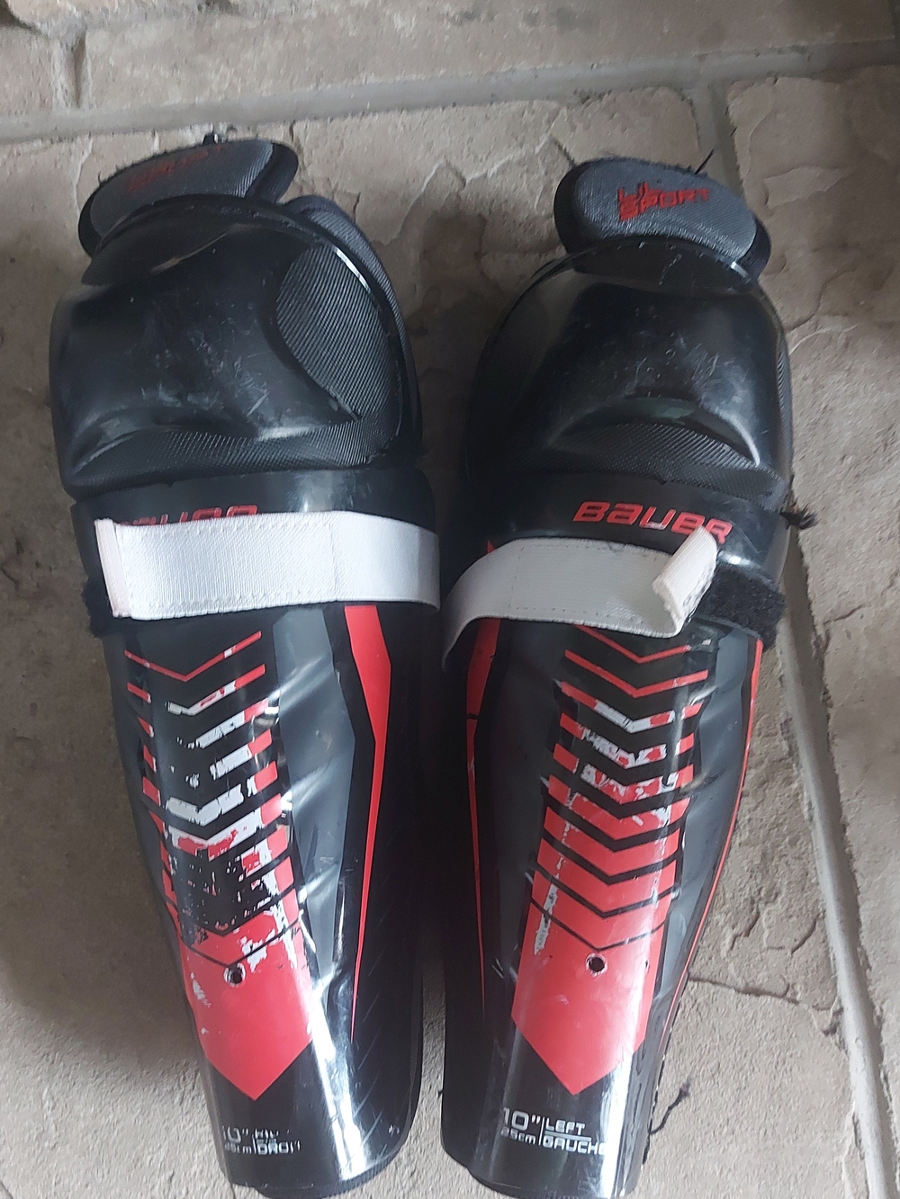 Bauer Kids 10 Inch Hockey Shin Guards